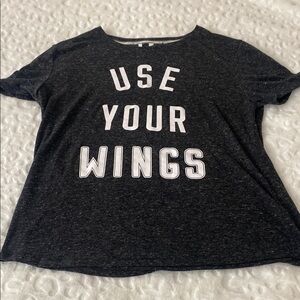 Victoria's Secret Black Graphic Short Sleeve Tee